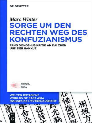 cover image of Sorge um den Rechten Weg des Konfuzianismus